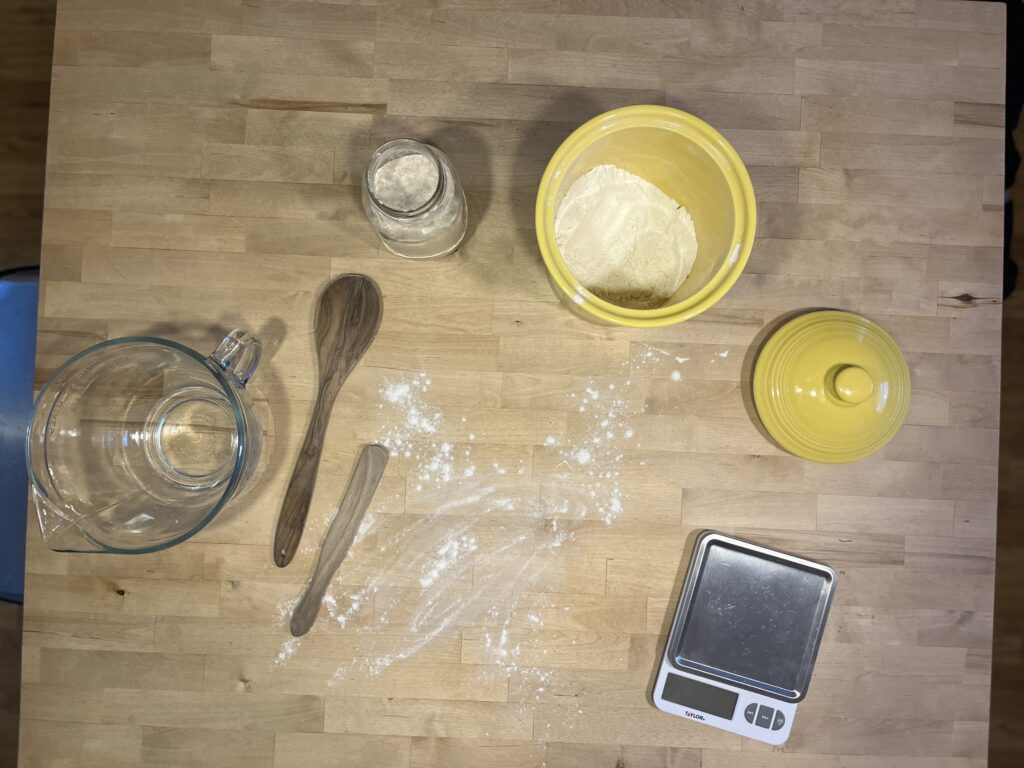 sourdough loaf ingredients